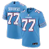 Zennovawear Peter Skoronski Tennessee Titans Game Jersey - Light Blue