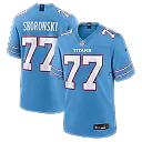 Zennovawear Peter Skoronski Tennessee Titans Game Jersey - Light Blue