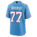 Zennovawear Peter Skoronski Tennessee Titans Game Jersey - Light Blue