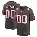 Zennovawear Tampa Bay Buccaneers Alternate Custom Game Jersey - Pewter