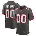 Zennovawear Tampa Bay Buccaneers Alternate Custom Game Jersey - Pewter