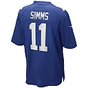 Zennovawear Phil Simms New York Giants Game Retired Player Jersey - Royal