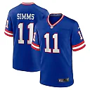 Zennovawear Phil Simms New York Giants Retired Player Alternate Game Jersey - Royal