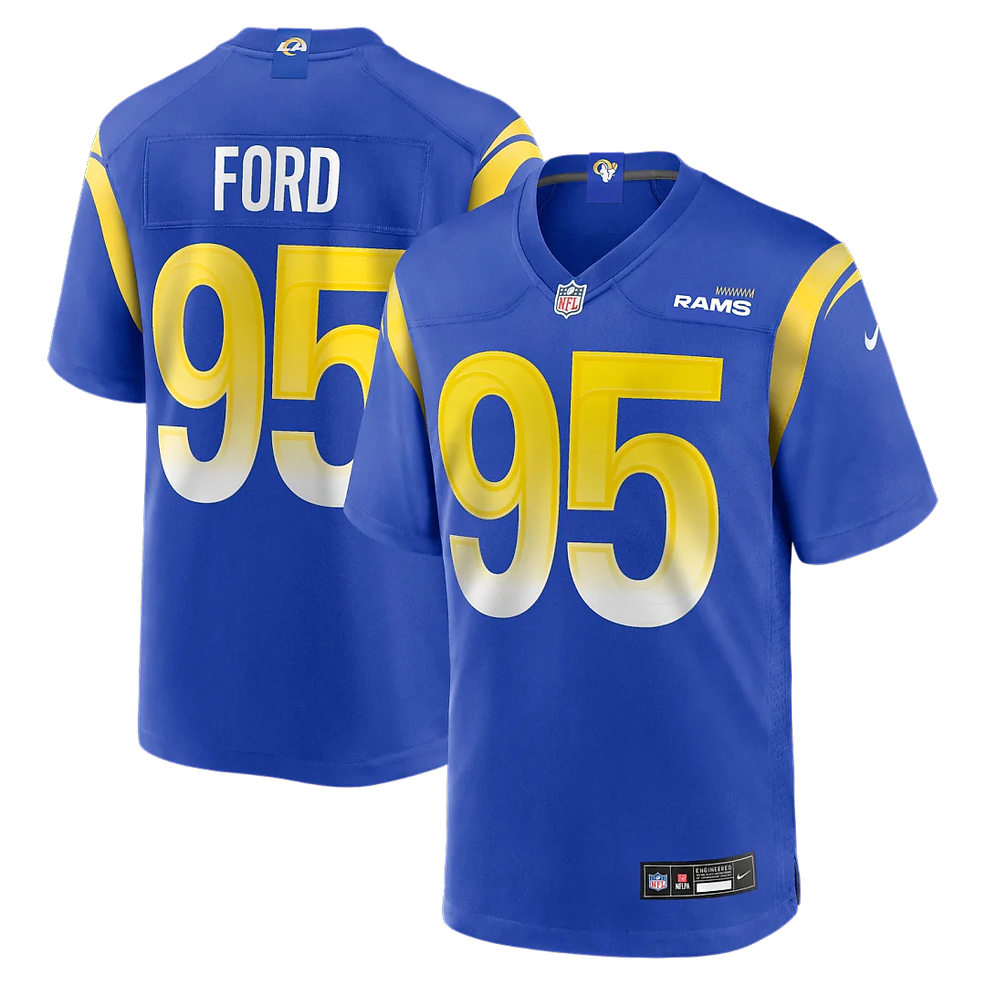 Zennovawear Poona Ford Los Angeles Rams Team Game Jersey - Royal