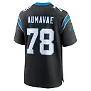 Zennovawear Popo Aumavae Carolina Panthers Team Game Jersey - Black