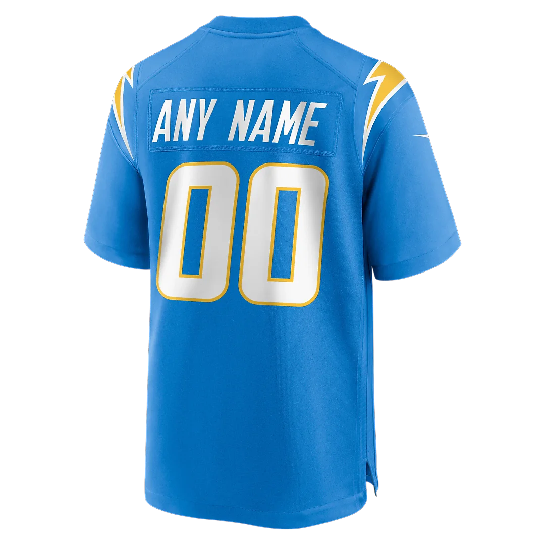 Zennovawear Los Angeles Chargers Custom Game Jersey - Powder Blue
