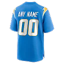 Zennovawear Los Angeles Chargers Custom Game Jersey - Powder Blue