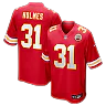 Zennovawear Priest Holmes Kansas City Chiefs Game Retired Player Jersey - Red