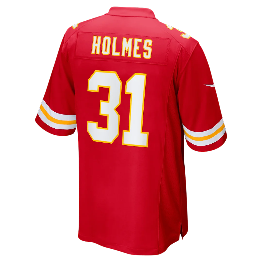 Zennovawear Priest Holmes Kansas City Chiefs Game Retired Player Jersey - Red