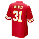 Zennovawear Priest Holmes Kansas City Chiefs Game Retired Player Jersey - Red
