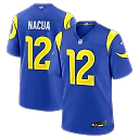 Zennovawear Puka Nacua Los Angeles Rams Team Game Player Jersey - Royal