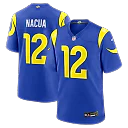 Zennovawear Puka Nacua Los Angeles Rams Team Game Player Jersey - Royal