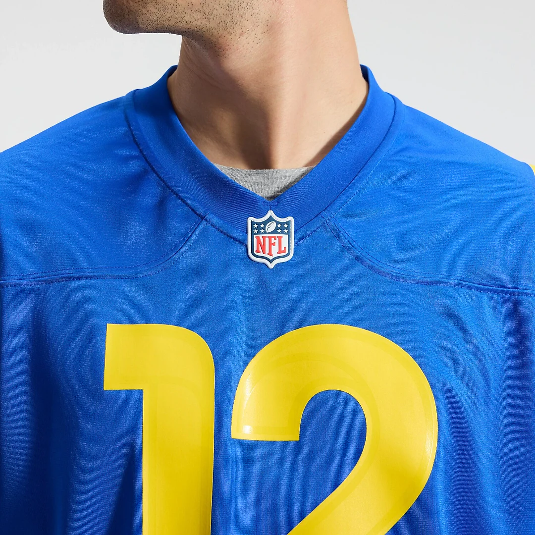 Zennovawear Puka Nacua Los Angeles Rams Team Game Player Jersey - Royal