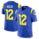 Zennovawear Puka Nacua Los Angeles Rams Team Vapor FUSE. Stitched Limited Jersey - Royal