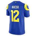 Zennovawear Puka Nacua Los Angeles Rams Team Vapor FUSE. Stitched Limited Jersey - Royal