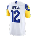 Zennovawear Puka Nacua Los Angeles Rams Vapor FUSE. Stitched Limited Jersey - White