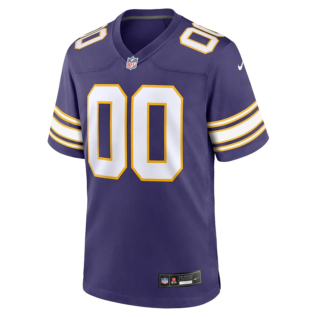 Zennovawear Minnesota Vikings Classic Custom Game Jersey - Purple