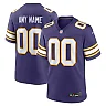 Zennovawear Minnesota Vikings Classic Custom Game Jersey - Purple