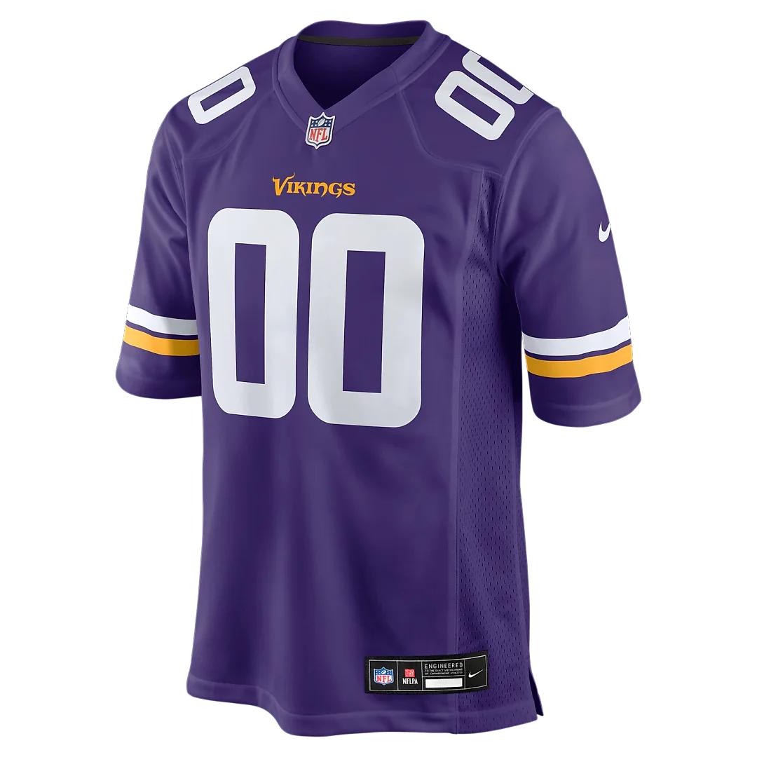 Zennovawear Minnesota Vikings Custom Game Jersey - Purple