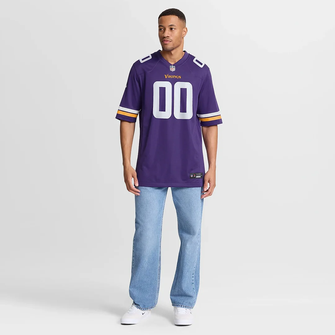 Zennovawear Minnesota Vikings Custom Game Jersey - Purple