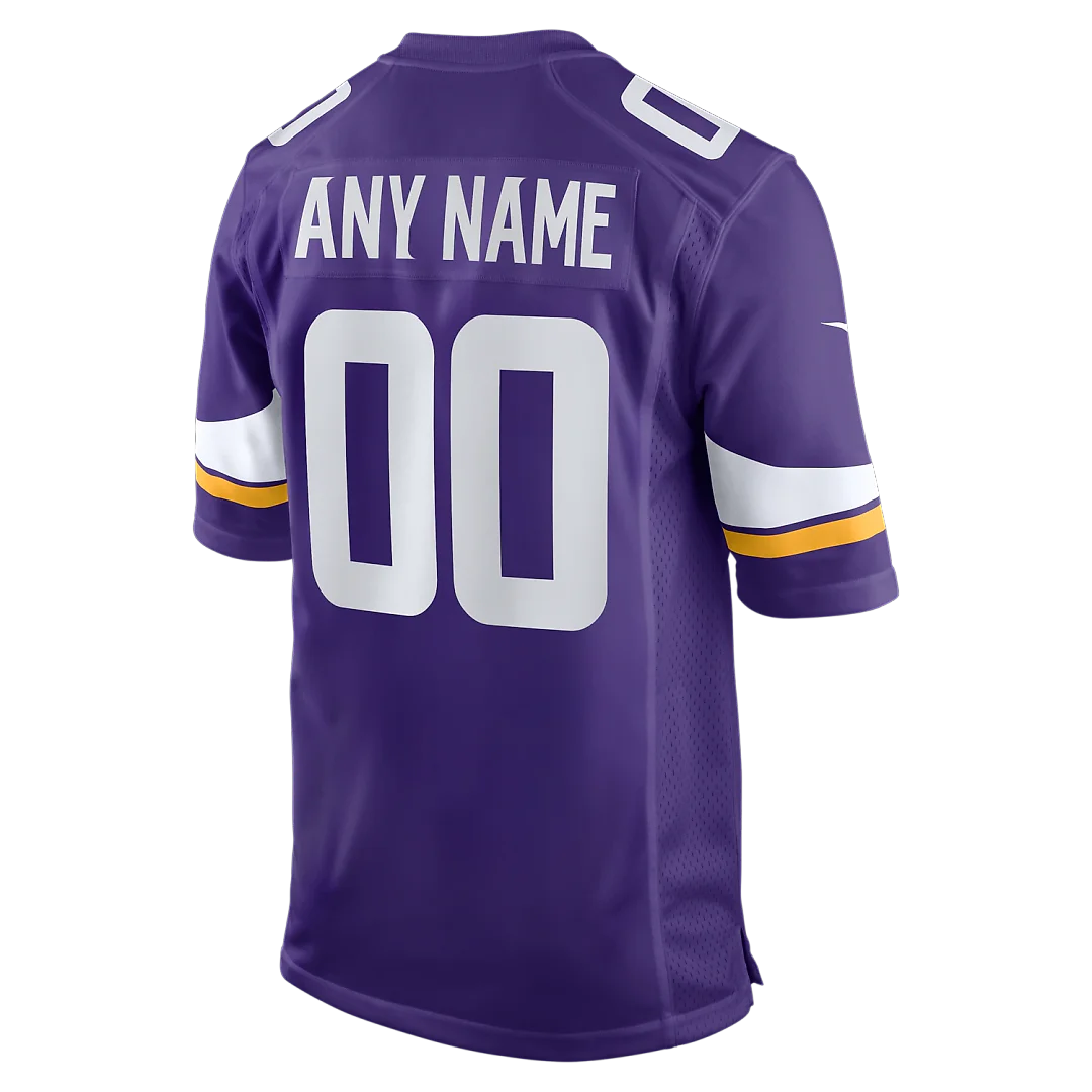 Zennovawear Minnesota Vikings Custom Game Jersey - Purple