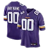 Zennovawear Minnesota Vikings Custom Game Jersey - Purple