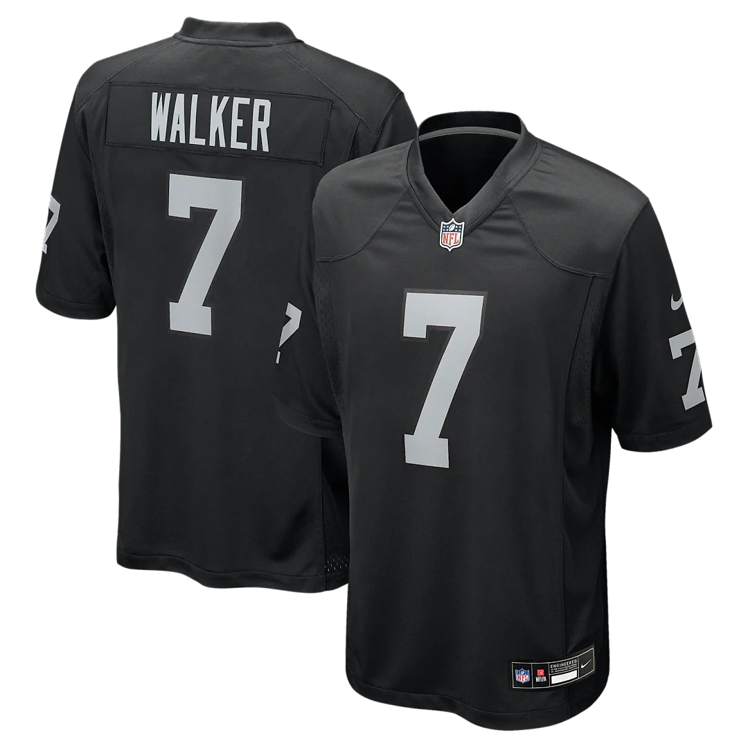 Zennovawear Quay Walker Las Vegas Raiders Team Game Jersey - Black