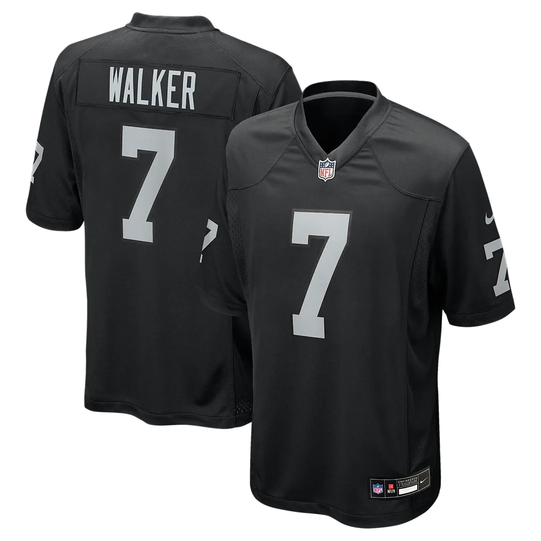 Zennovawear Quay Walker Las Vegas Raiders Team Game Jersey - Black