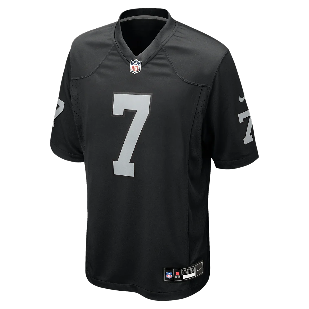 Zennovawear Quay Walker Las Vegas Raiders Team Game Jersey - Black