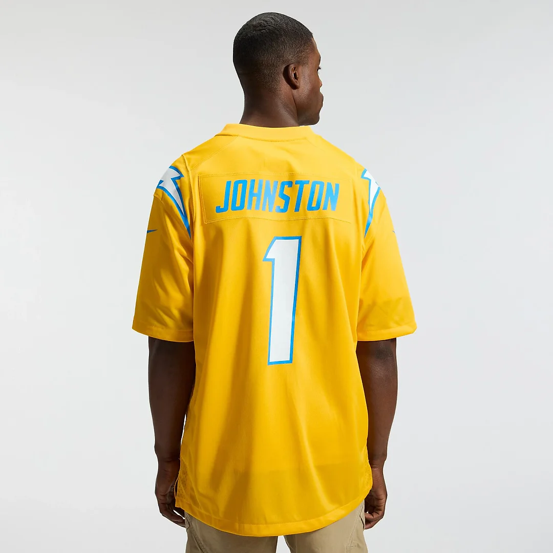 Zennovawear Quentin Johnston Los Angeles Chargers Alternate Charger Power Game Player Jersey - Gold
