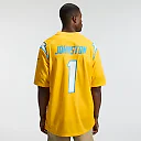 Zennovawear Quentin Johnston Los Angeles Chargers Alternate Charger Power Game Player Jersey - Gold