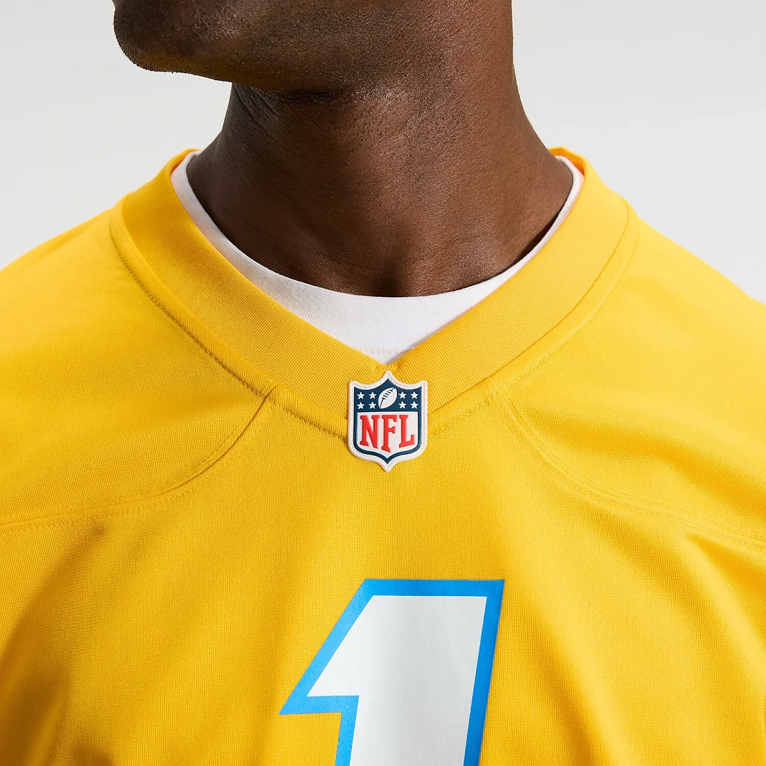 Zennovawear Quentin Johnston Los Angeles Chargers Alternate Charger Power Game Player Jersey - Gold