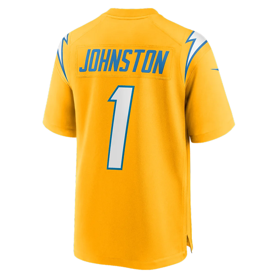 Zennovawear Quentin Johnston Los Angeles Chargers Alternate Charger Power Game Player Jersey - Gold