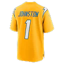 Zennovawear Quentin Johnston Los Angeles Chargers Alternate Charger Power Game Player Jersey - Gold