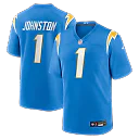 Zennovawear Quentin Johnston Los Angeles Chargers Game Player Jersey - Powder Blue