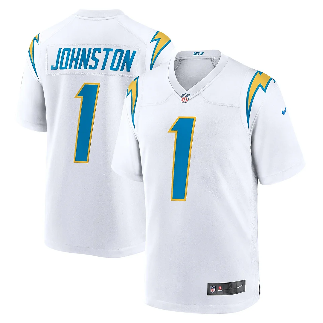 Zennovawear Quentin Johnston Los Angeles Chargers Away Game Jersey - White