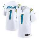 Zennovawear Quentin Johnston Los Angeles Chargers Away Game Jersey - White