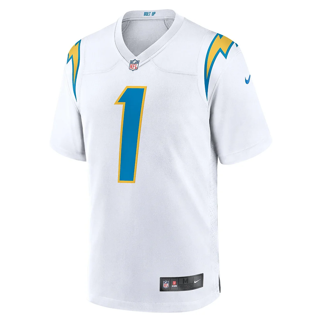 Zennovawear Quentin Johnston Los Angeles Chargers Away Game Jersey - White