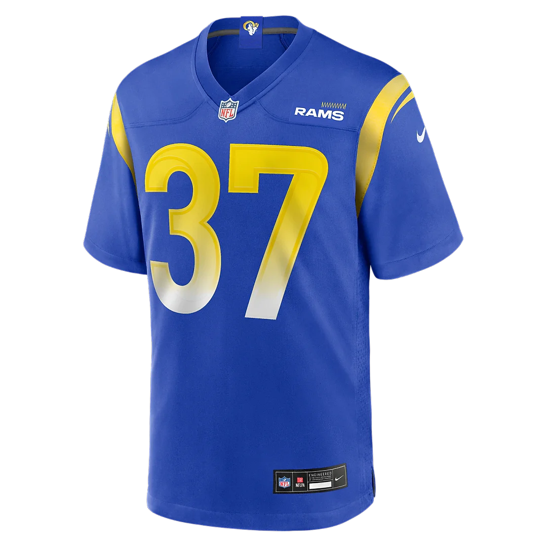 Zennovawear Quentin Lake Los Angeles Rams Game Player Jersey - Royal