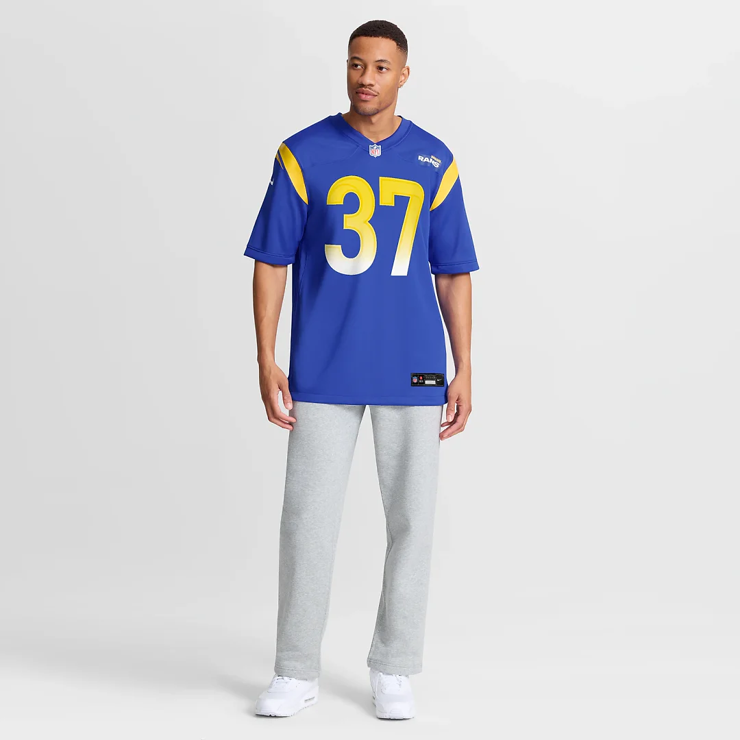 Zennovawear Quentin Lake Los Angeles Rams Game Player Jersey - Royal