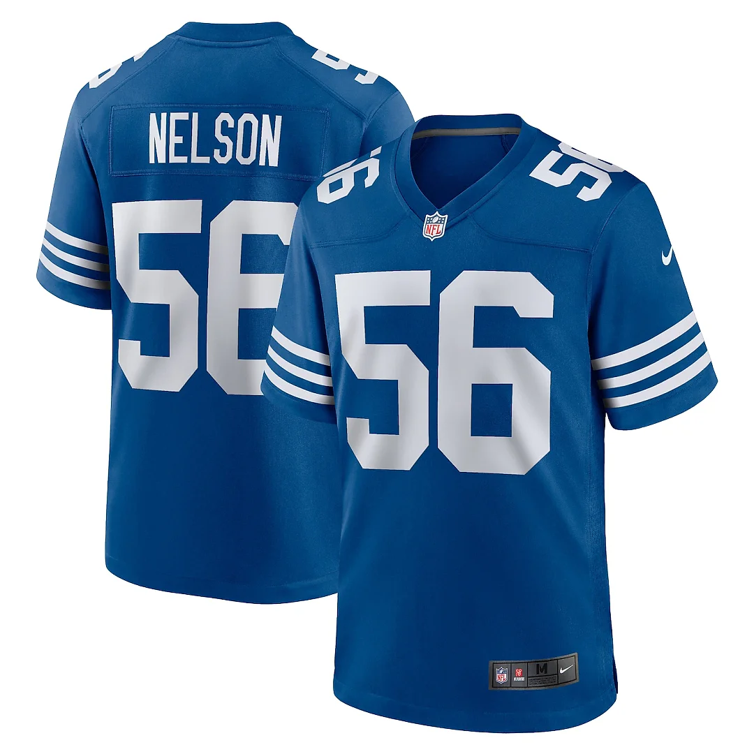 Zennovawear Quenton Nelson Indianapolis Colts Alternate Game Jersey - Royal