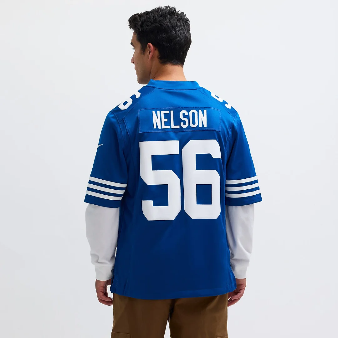 Zennovawear Men's Quenton Nelson Royal Indianapolis Colts Alternate Vapor Limited Jersey