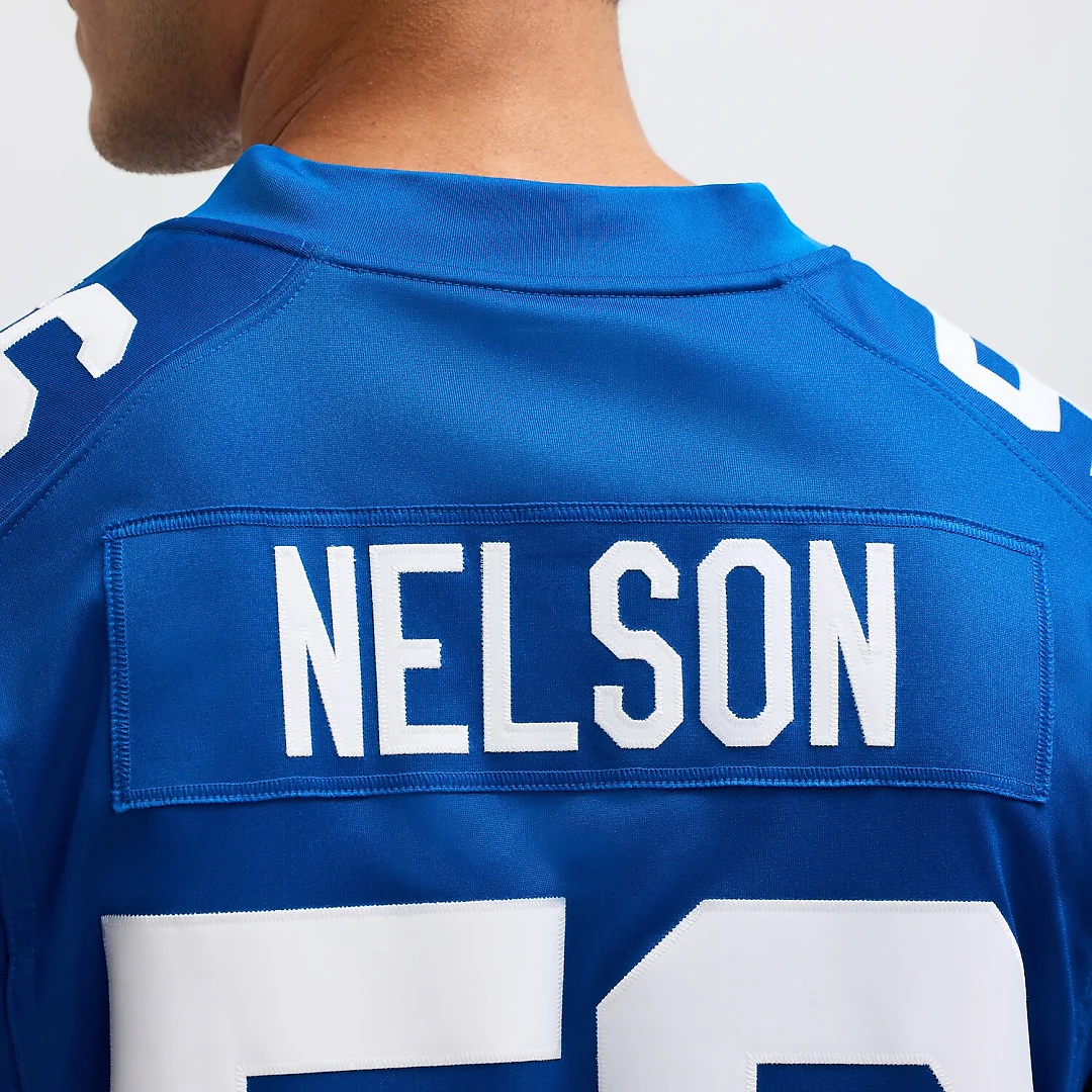 Zennovawear Men's Quenton Nelson Royal Indianapolis Colts Alternate Vapor Limited Jersey