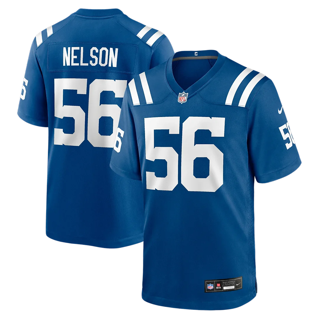 Zennovawear Quenton Nelson Indianapolis Colts Game Player Jersey - Royal