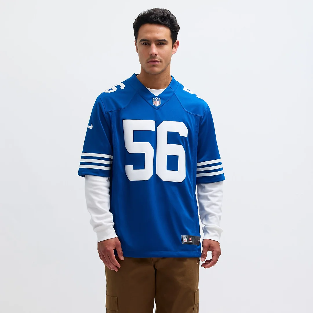 Zennovawear Men's Quenton Nelson Royal Indianapolis Colts Alternate Vapor Limited Jersey