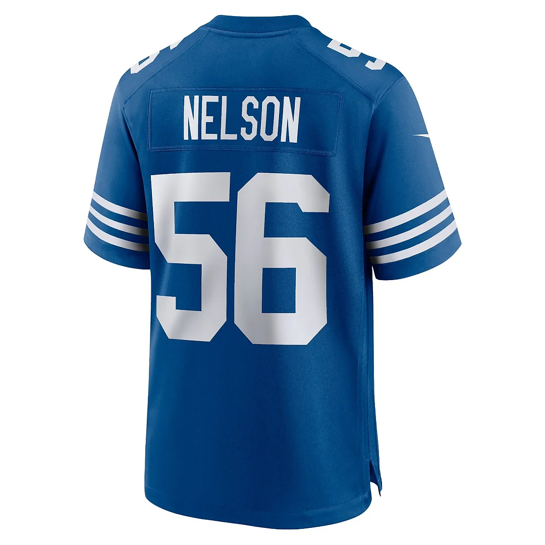 Zennovawear Quenton Nelson Indianapolis Colts Alternate Game Jersey - Royal