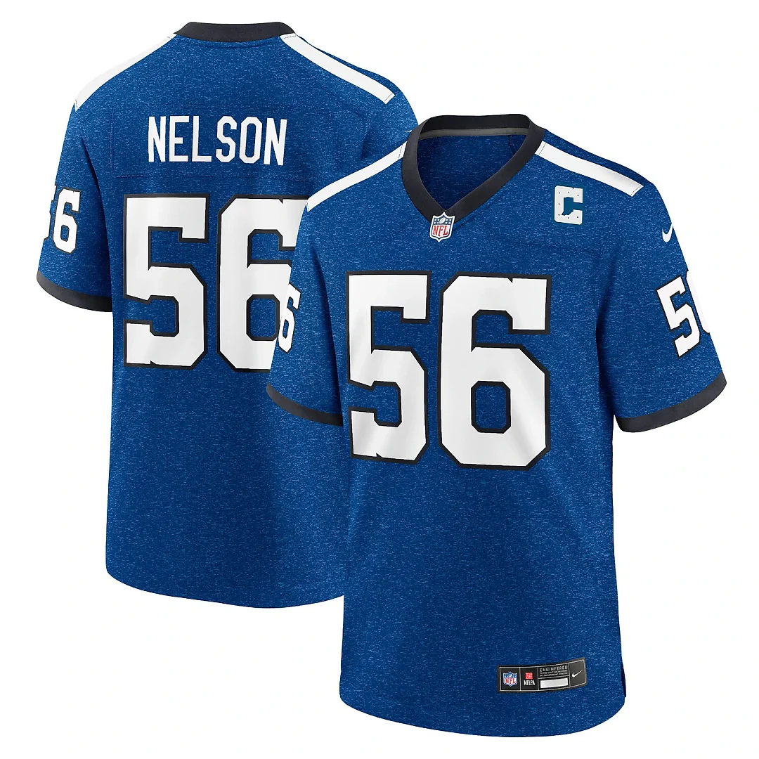 Zennovawear Quenton Nelson Indianapolis Colts Indiana Nights Alternate Game Jersey - Royal