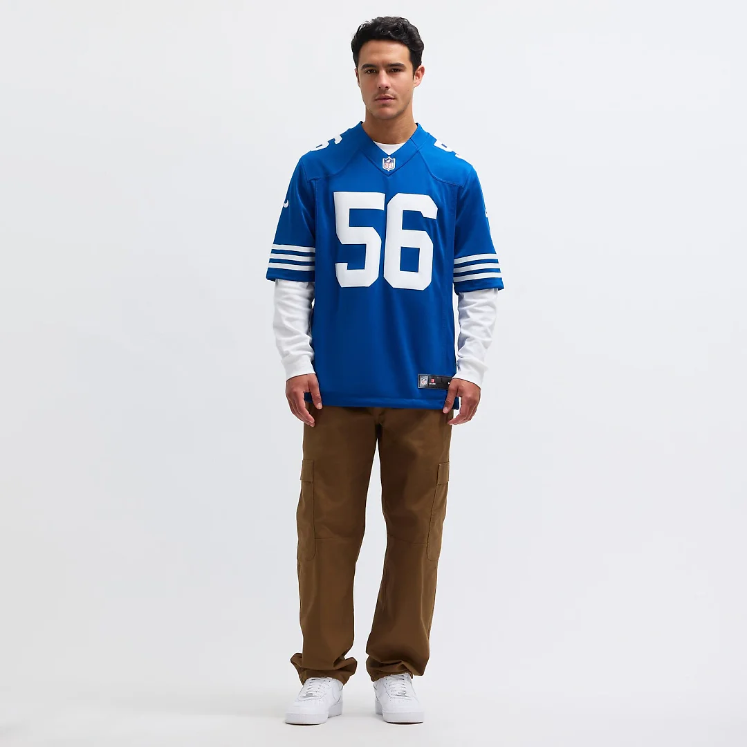 Zennovawear Men's Quenton Nelson Royal Indianapolis Colts Alternate Vapor Limited Jersey