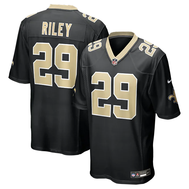 Zennovawear Quincy Riley New Orleans Saints Team Game Jersey - Black