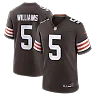 Zennovawear Quincy Williams Cleveland Browns Team Game Jersey - Brown